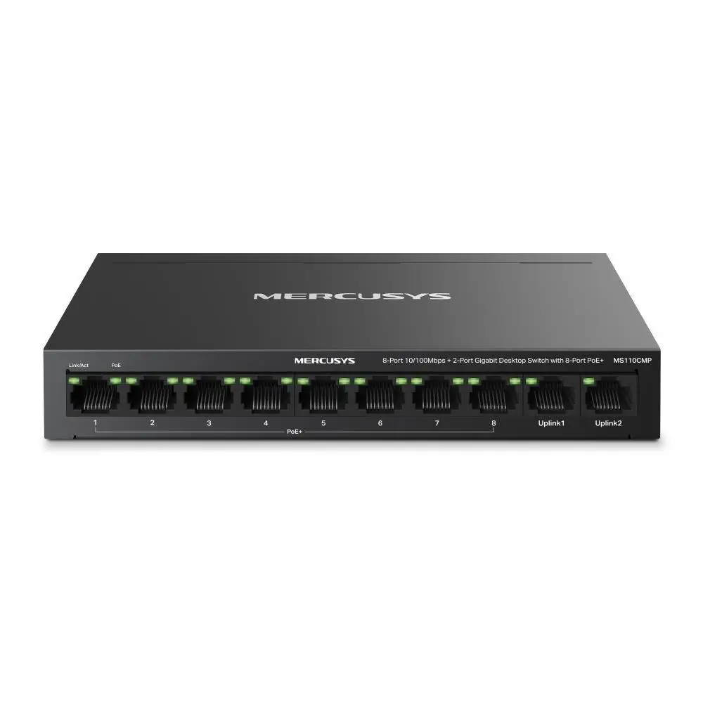 Mercusys MS110CMP 8xFe 2xGb(8xPoE+)