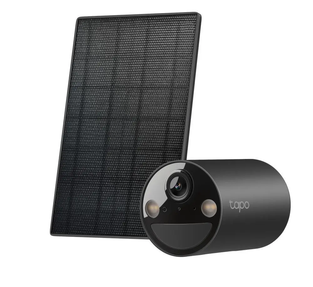 TP-Link Tapo C411 KIT venkovní kamera, solární panel (3MP, 2K QHD, 1296p, IR 9m, WiFi, micro SD card, IP65)