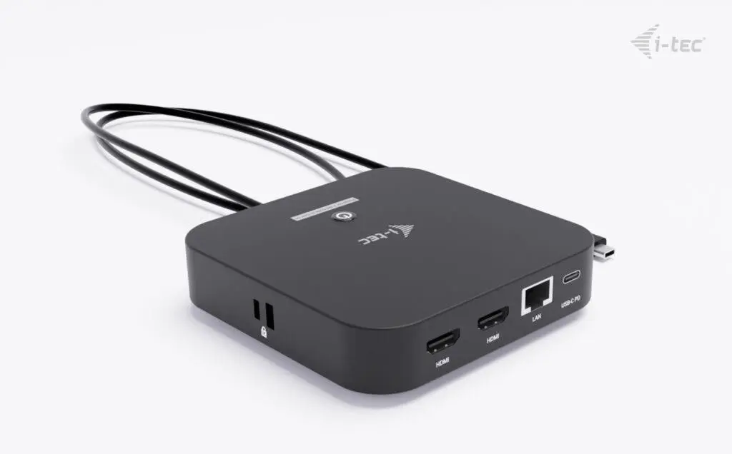 i-tec USB-C Dual HDMI Docking Station, Power Delivery 100W