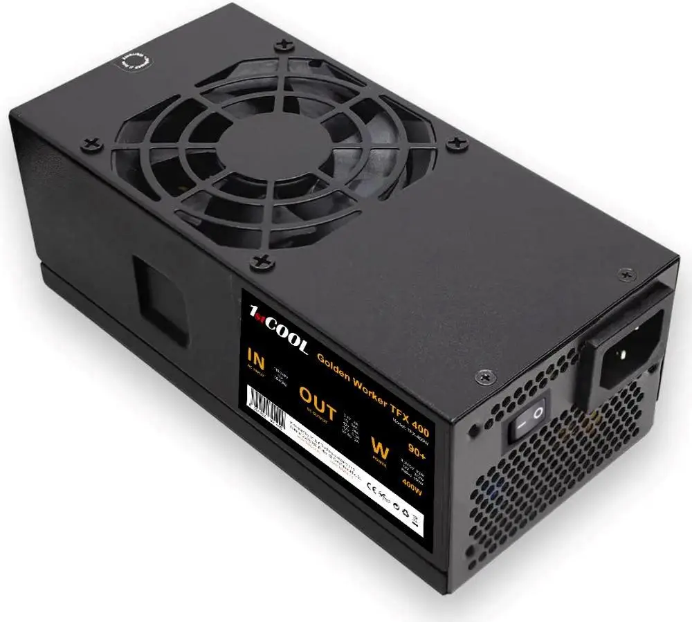 1stCOOL Zdroj Golden Worker TFX 400 88+, 400W, TFX, černá