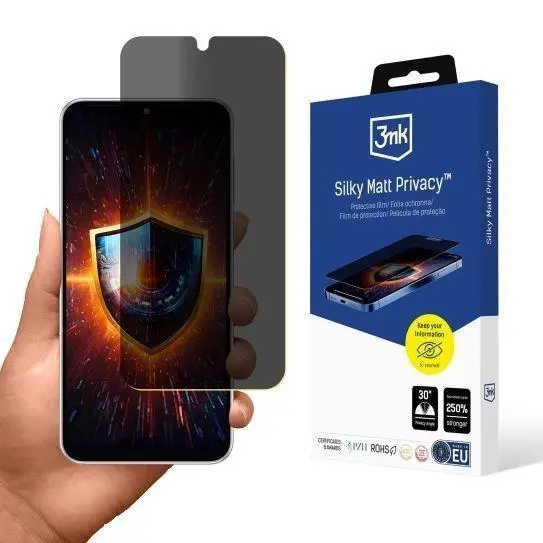 3mk ochranná folie Silky Matt Privacy pro Samsung Galaxy M36