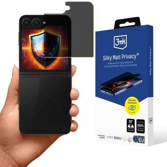 3mk ochranná folie Silky Matt Privacy pro Samsung Galaxy Z Flip 6 / 7 FE