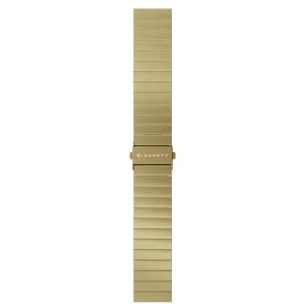 Garett univerzální řemínek 20 mm, zlatý kovový, typ Solid