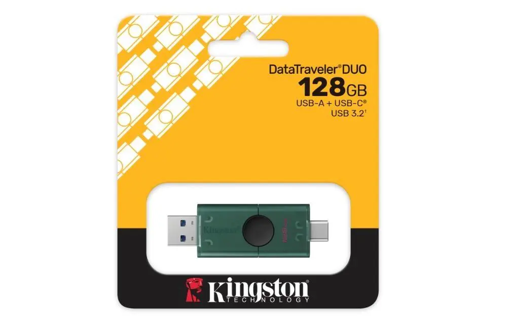 KINGSTON DataTraveler Duo G2/128GB/USB 3.2/USB-A + USB-C/Zelená DTDEG2/128GB