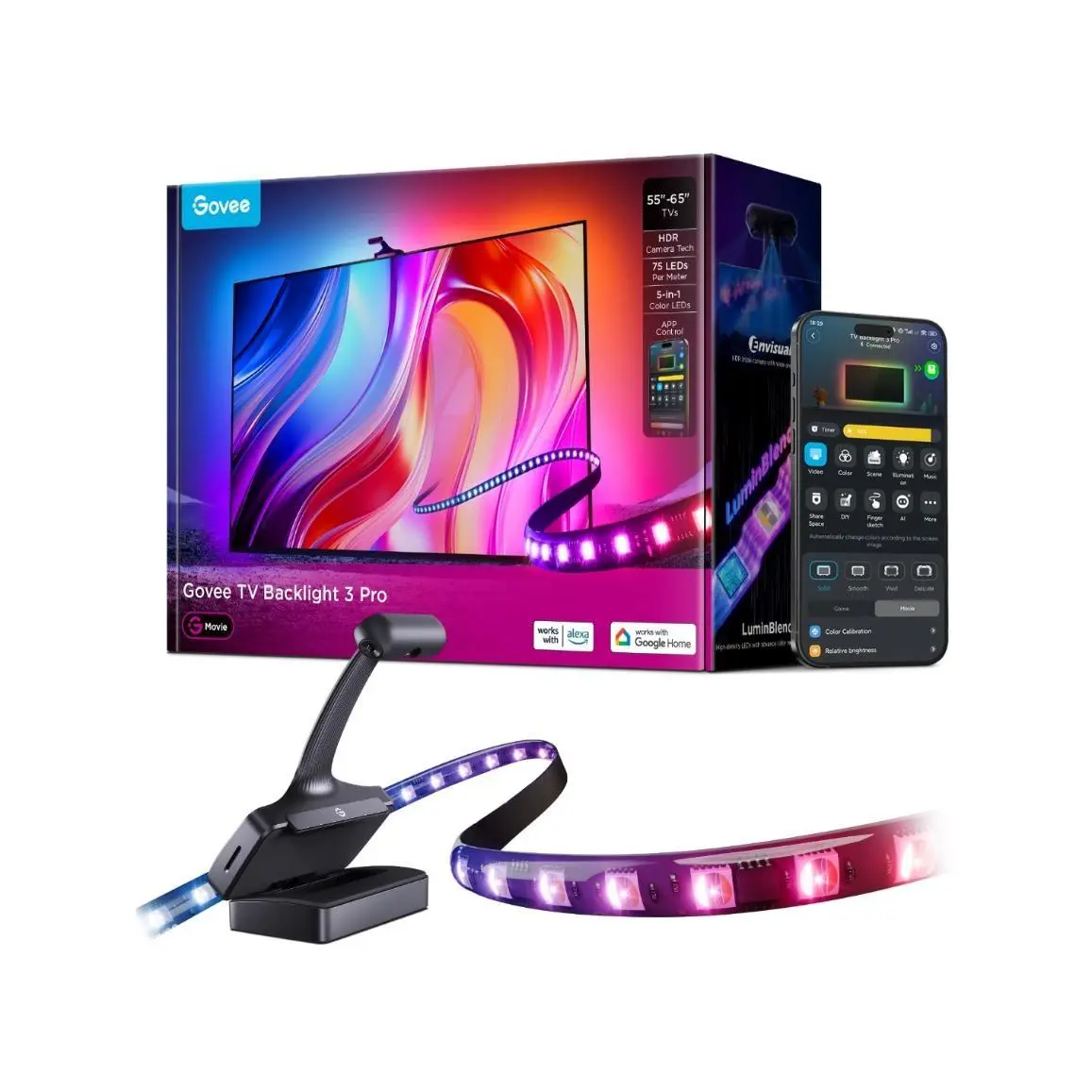 Govee TV Backlight 3S Pro 55-65" SMART LED podsvícení RGBIC