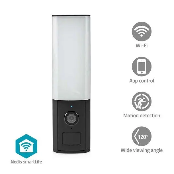 Nedis WIFICO22CWT - SmartLife Venkovní Kamera | Wi-Fi | Full HD 1296p | IP65 | Cloud / Micro SD | Onvif | Noční vidění |
