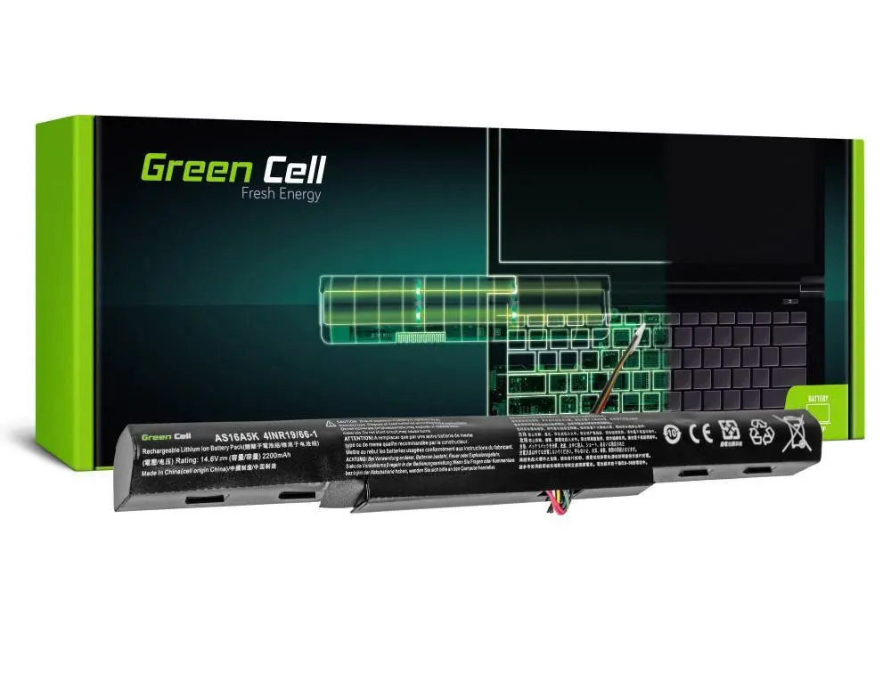 Green Cell Battery AS16A5K for Acer Aspire E15 E5-553 E5-553G E5-575 E5-575G F15 F5-573 F5-573G