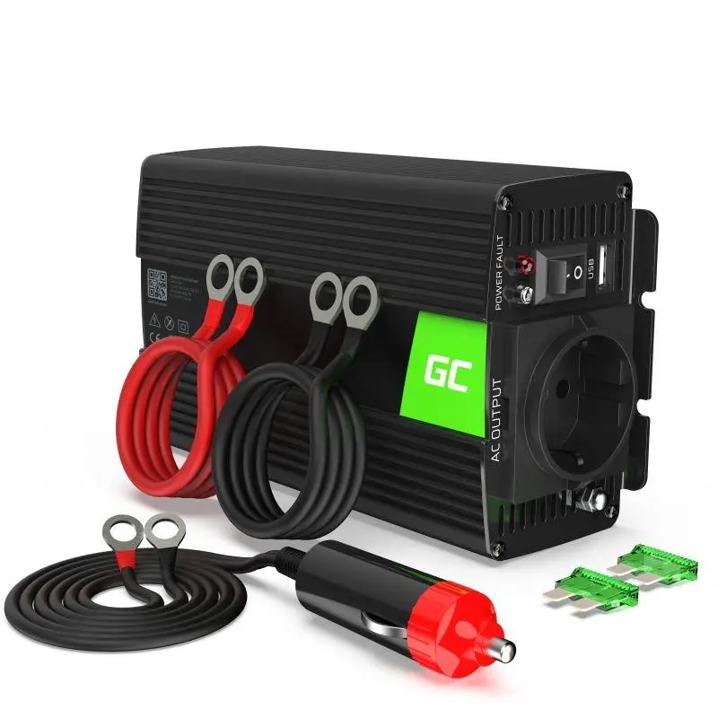 Green Cell Měnič napájení Power Inverter do auta 24V na 230V 300W / 600W