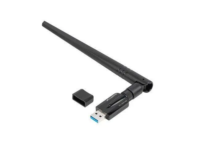 LANBERG USB ADAPTÉR BEZDRÁTOVÁ SÍŤOVÁ KARTA NC-1200-WIE AC1200 DUAL BAND 1X INTERNÍ + 1X EXTERNÍ ANTÉNA