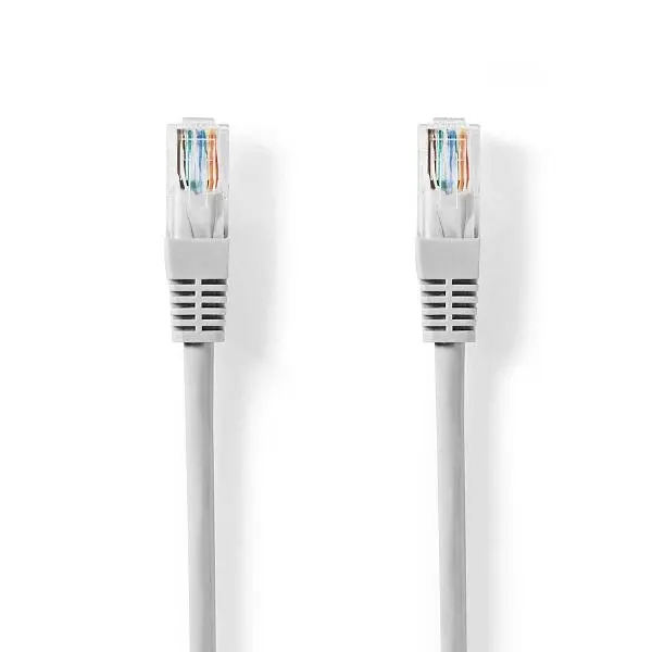 Nedis CCGL85230GY50 - Síťový Kabel CAT6 | RJ45 Zástrčka | RJ45 Zástrčka | U/UTP | 5.00 m | Kulatý | PVC | Šedá | Label