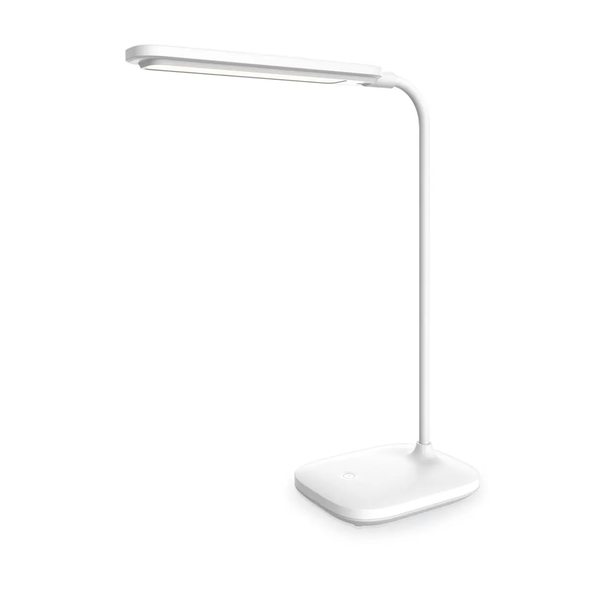 Platinet PDL6728 stolní LED lampa 5W stmívatelná, integrovaná baterie 2400mAh, USB port, bílá