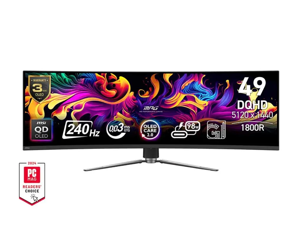 49" MSI MPG 491CQPX QD-OLED černá