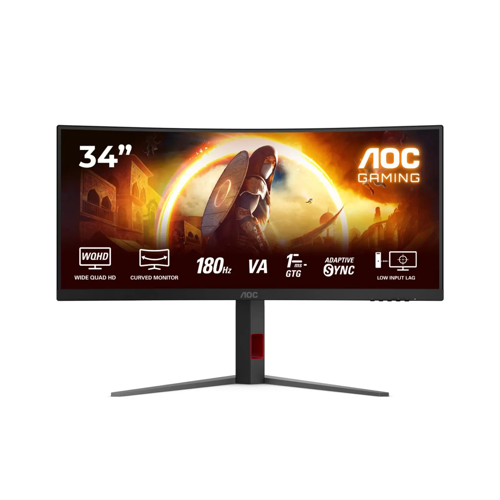 AOC Gaming/CU34G4/34''/VA/wQHD/180Hz/0,1ms/Black/3R CU34G4