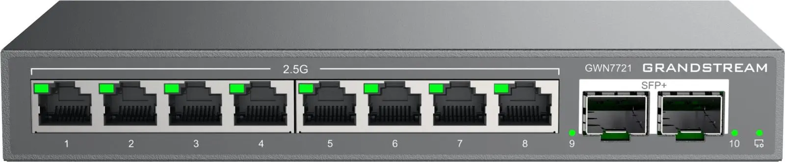 Grandstream GWN7721 L2 Lite managed switch, 8x 2.5GbE RJ45, 2x 10G SFP+