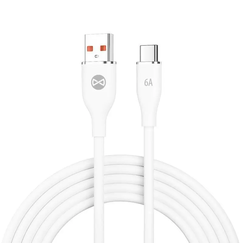 Datový kabel Forever USB/USB-C 1m 66W bílý