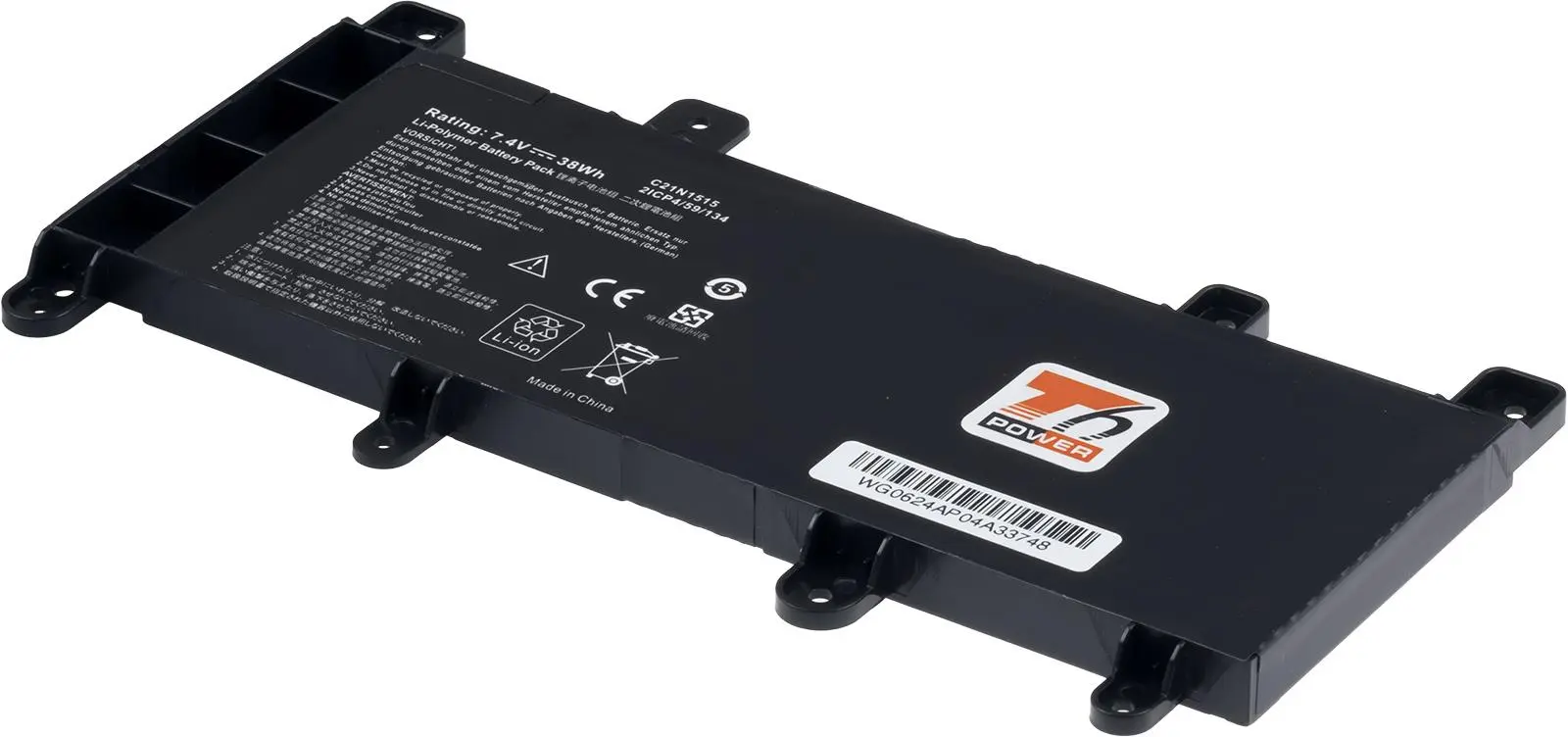 Baterie T6 Power pro Asus X756U, F756U, R753U, 5135mAh, 38Wh, 2cell, Li-pol