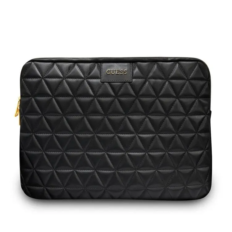 GUESS Quilted pouzdro pro notebook 13" černá