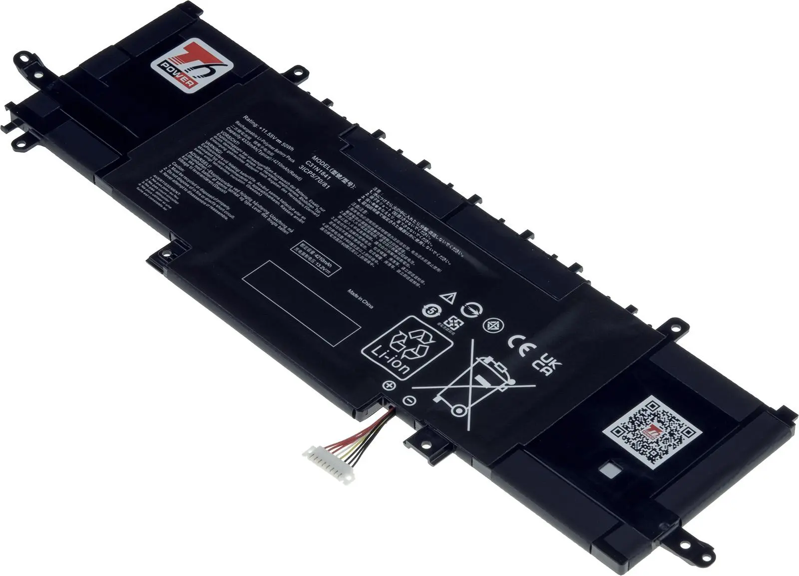 Baterie T6 Power pro Asus ZenBook 13 UX334, 14 UX434, Flip 14 UX463, 4335mAh, 50Wh, 3cell, Li-pol