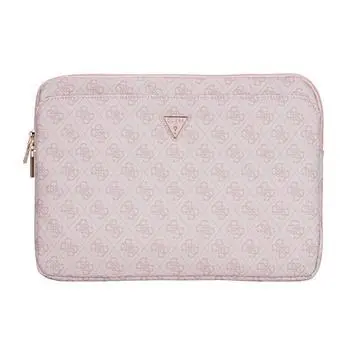 Guess PU 4G Triangle Logo Obal pro Notebook 14" Pink