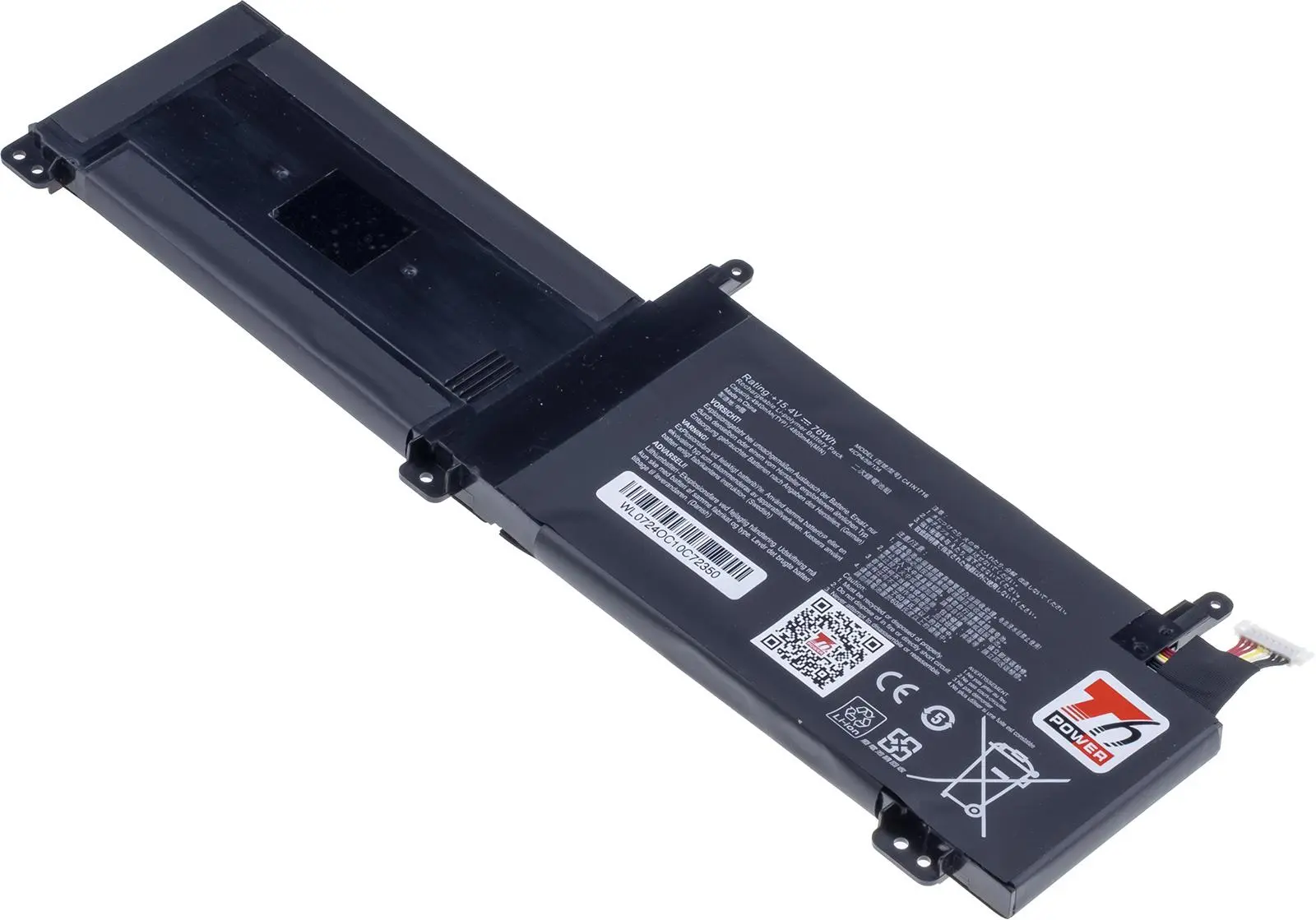 Baterie T6 Power pro Asus ROG Strix GL703GM, GL703GS, 4940mAh, 76Wh, 4cell, Li-poly