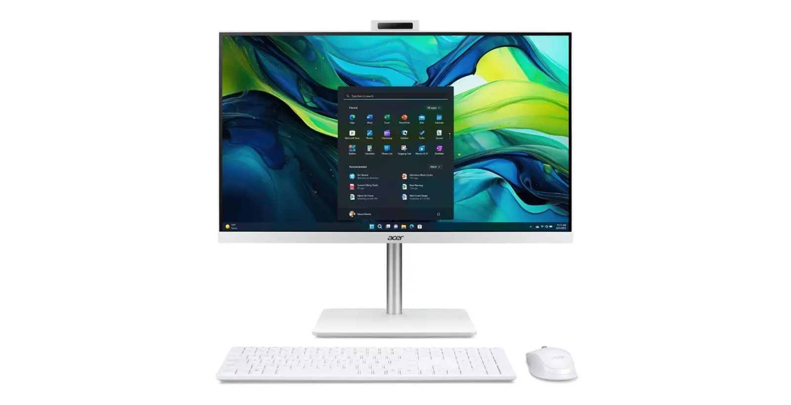 Acer Aspire/C27-1E13U7UNH_LUWCI71355U_90W/27"/FHD/i7-1355U/16GB/1TB/Intel int/W11H/Bílá/1R