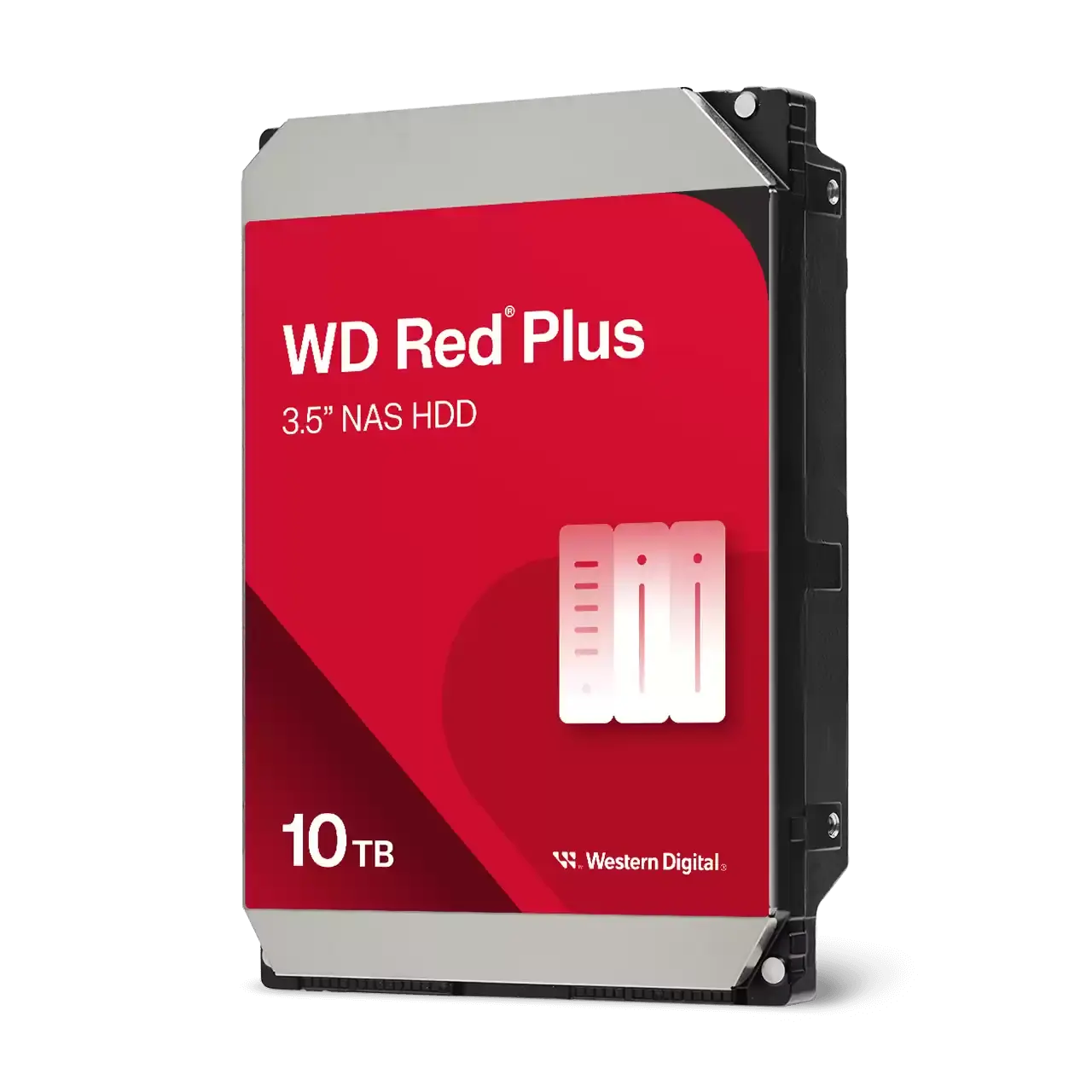 QNAP WD, HDD, Red Plus, SATA III, 3.5-inch, 10TB, WD100EFGX