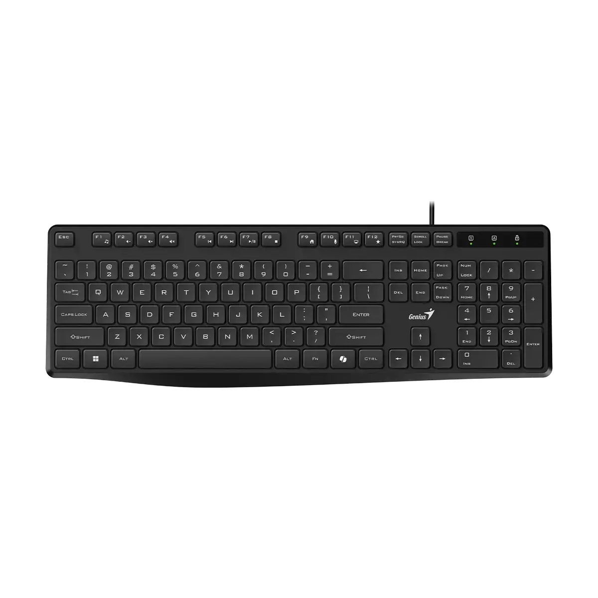 Genius KB-117S Klávesnice, drátová,tichá, USB, CZ+SK layout, Copilot klávesa, černá