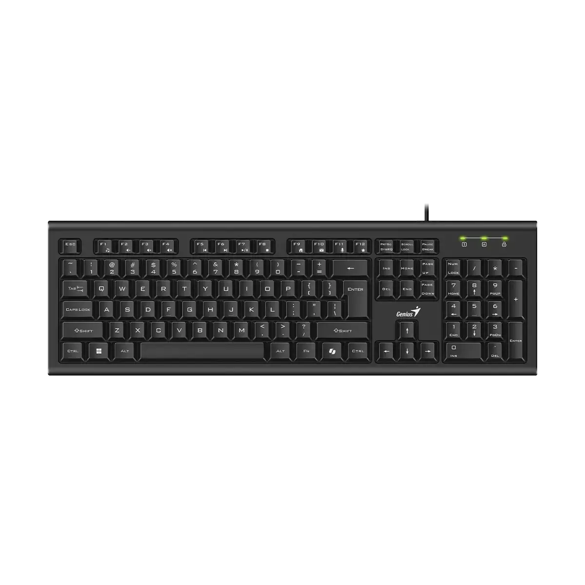 Genius KB-113 Klávesnice, drátová, USB, CZ+SK layout, Copilot klávesa, černá