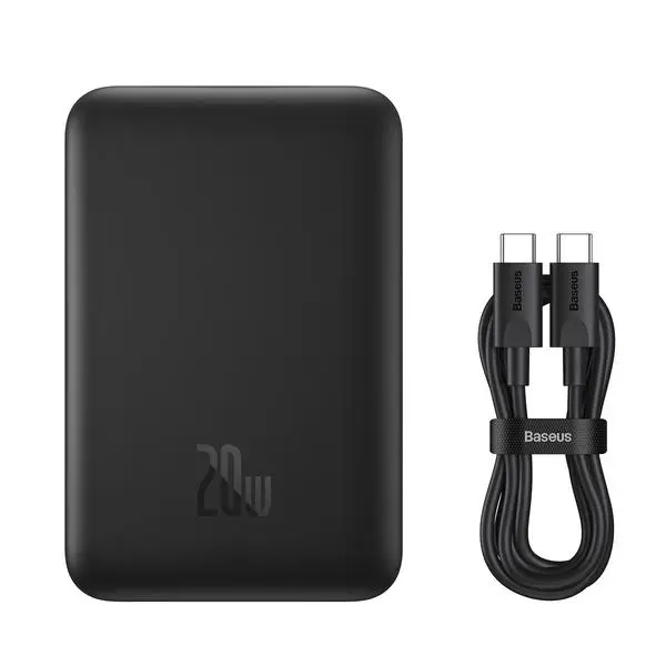 Power banka Baseus Mini s bezdrátovým nabíjením 10000mAh 20W USB-C černá