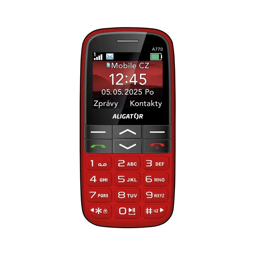 ALIGATOR A770 Senior červený + stol.nab.
