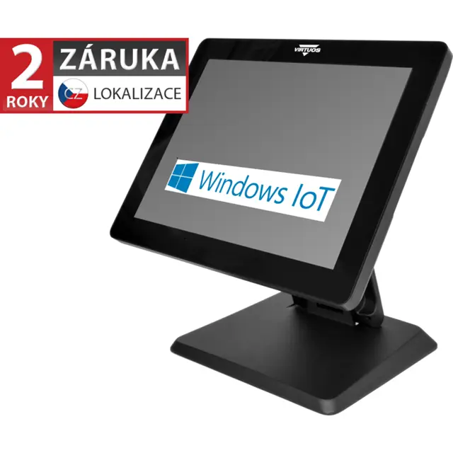 Virtuos BPOS BP-1588, 15" LCD LED, 400 cd/m2, i3-1011U, 8GB RAM, 256GB SSD, Win11 IoT, černý