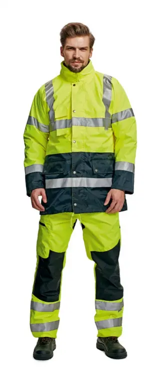BI ROAD bunda HV oranžová/navy L