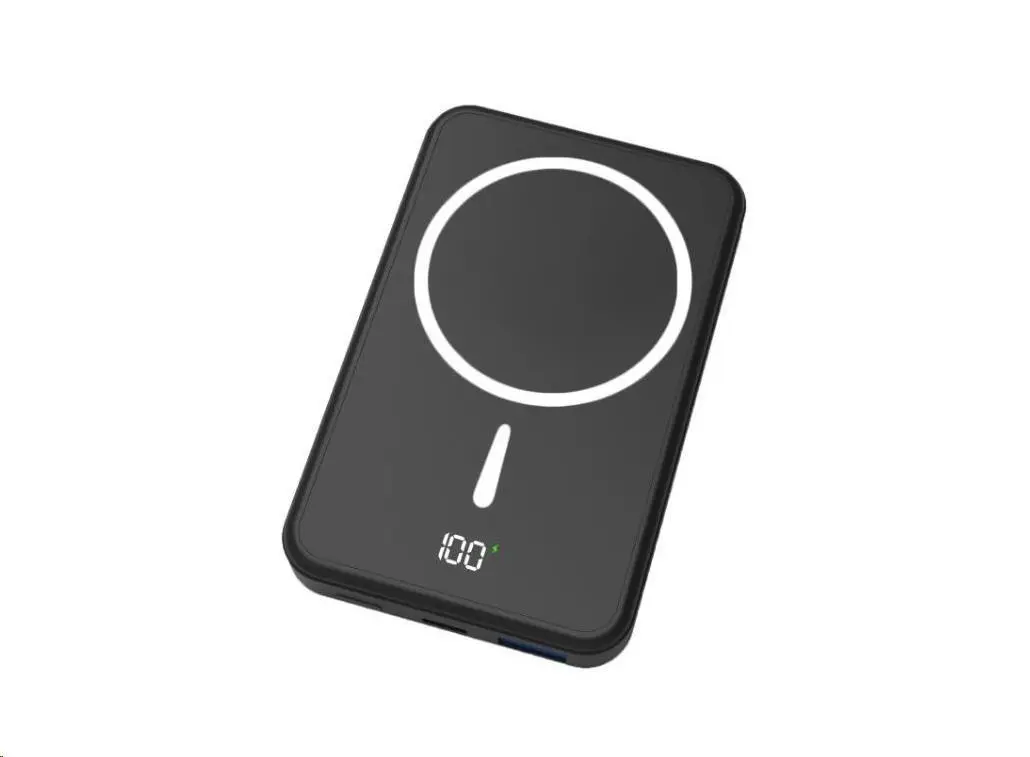 WG - Power Bank 10000 mAh, bezdrátová 15W + PD 20W + QC 3.0 22, 5W, černá