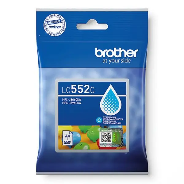 Brother LC-552C - inkoust azurový