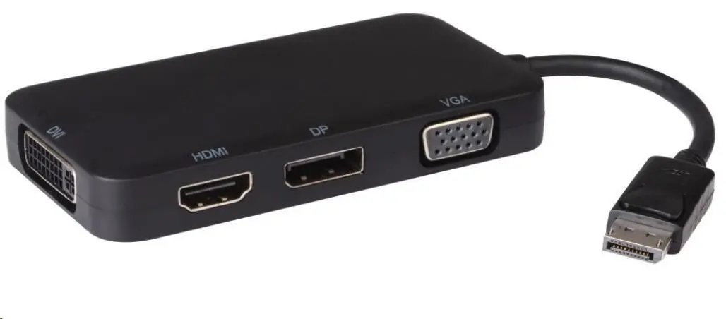 PREMIUMCORD adaptér DisplayPort - DP + HDMI + DVI + VGA, 1080p, 4K*2K
