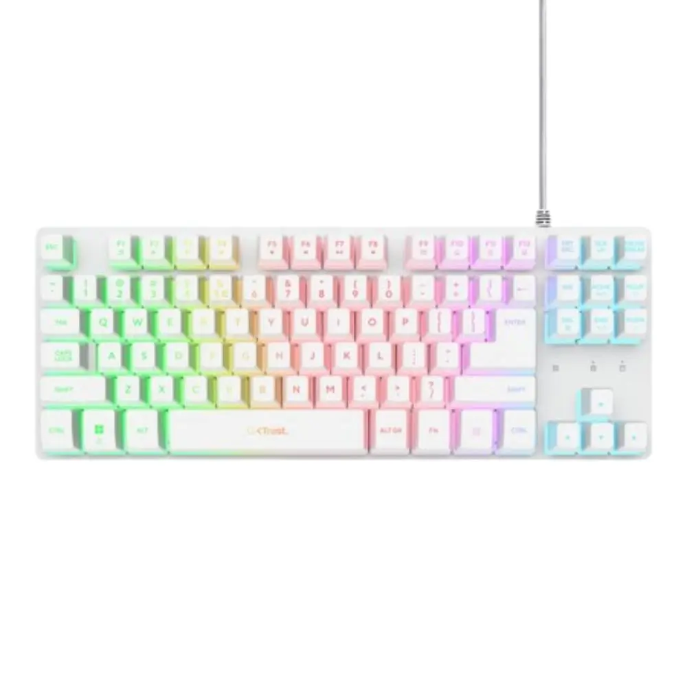 TRUST GXT833 THADO TKL KEYBOARD WHT US