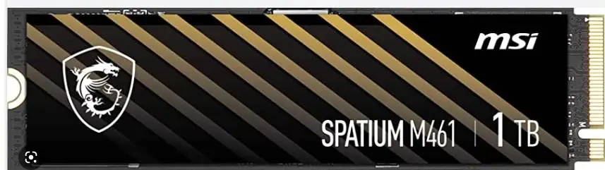 MSI SSD SPATIUM M461, 1TB, PCIe 4.0 NVMe M.2