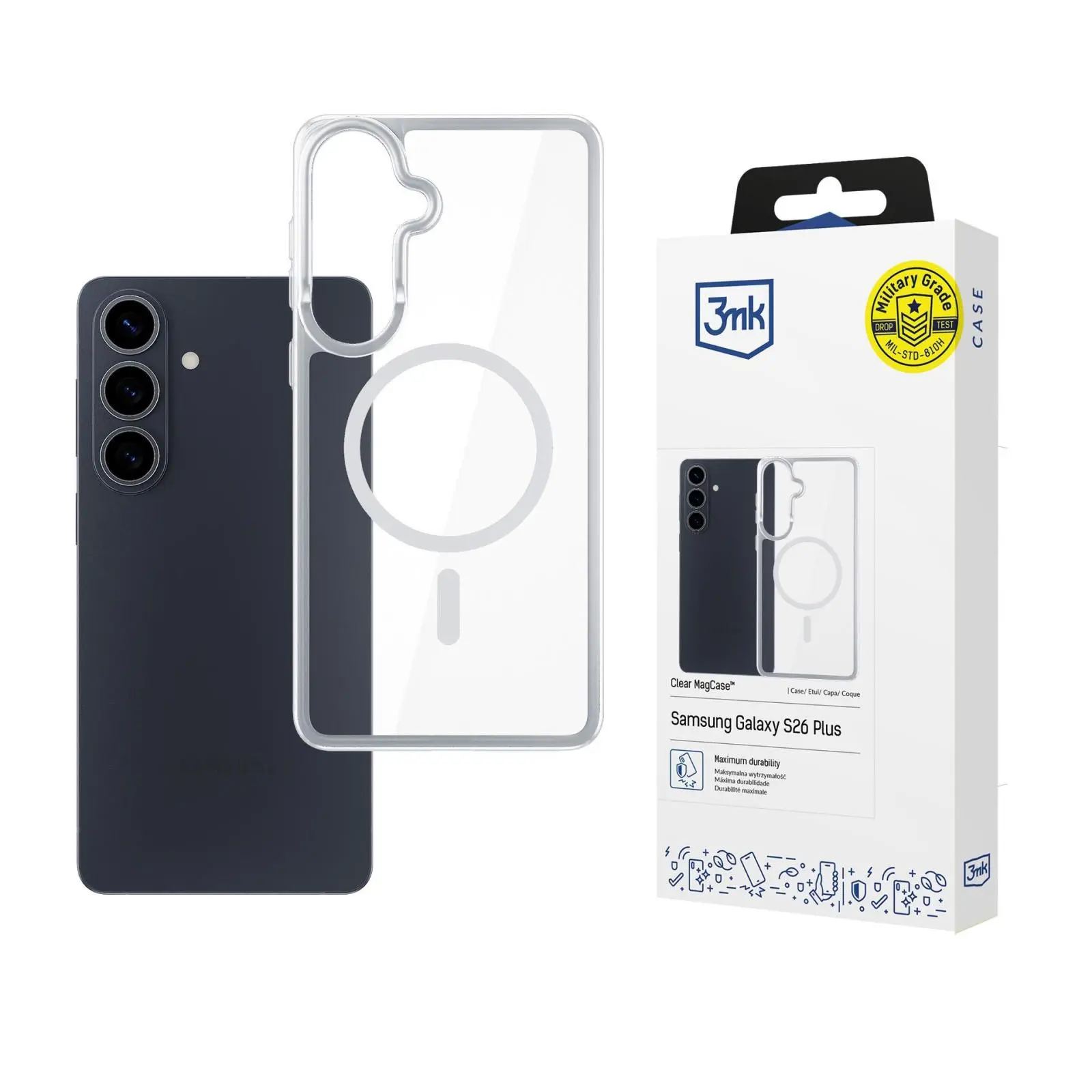 3mk - Armor MagCase - Samsung Galaxy S26 - transparentní