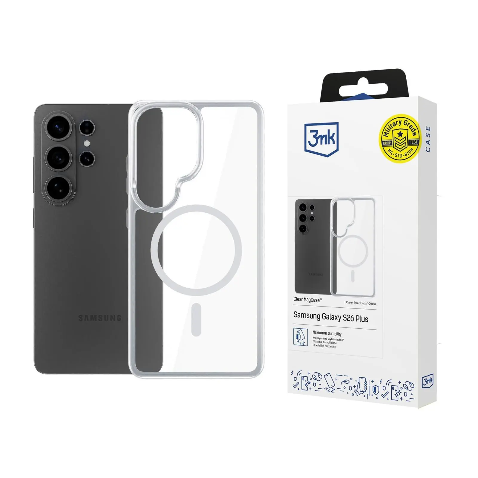 3mk - Armor MagCase - Samsung Galaxy S26 Ultra - průhledný