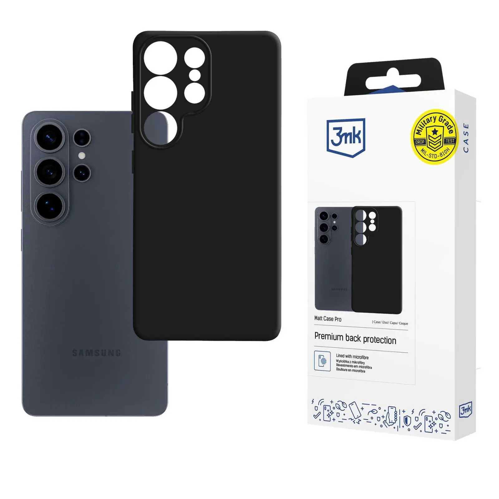 3mk Matt Case Pro - matné pouzdro pro Samsung Galaxy S26 Ultra - černé