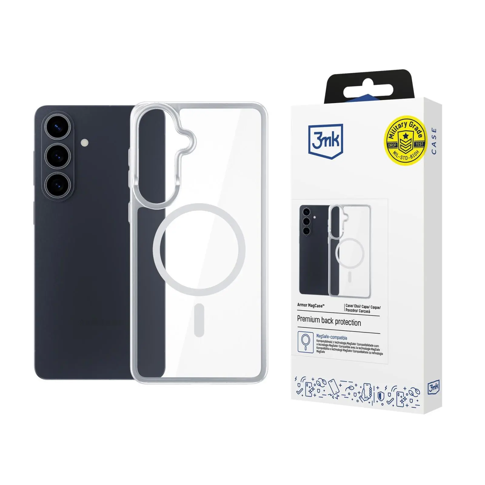 3mk - Armor MagCase - Samsung Galaxy S26 Plus - transparentní