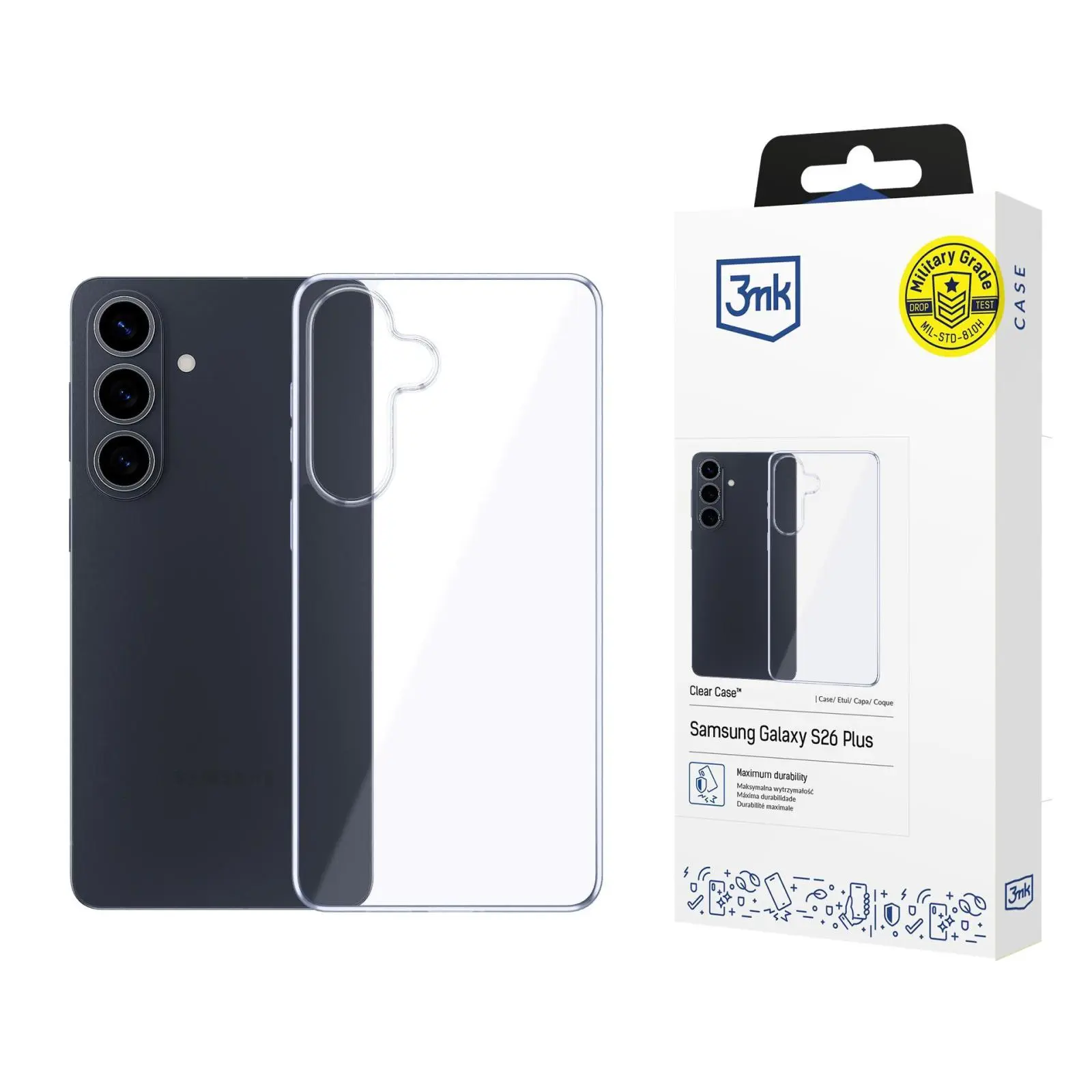Kryt 3mk Clear Case - Samsung Galaxy S26 Plus průhledný