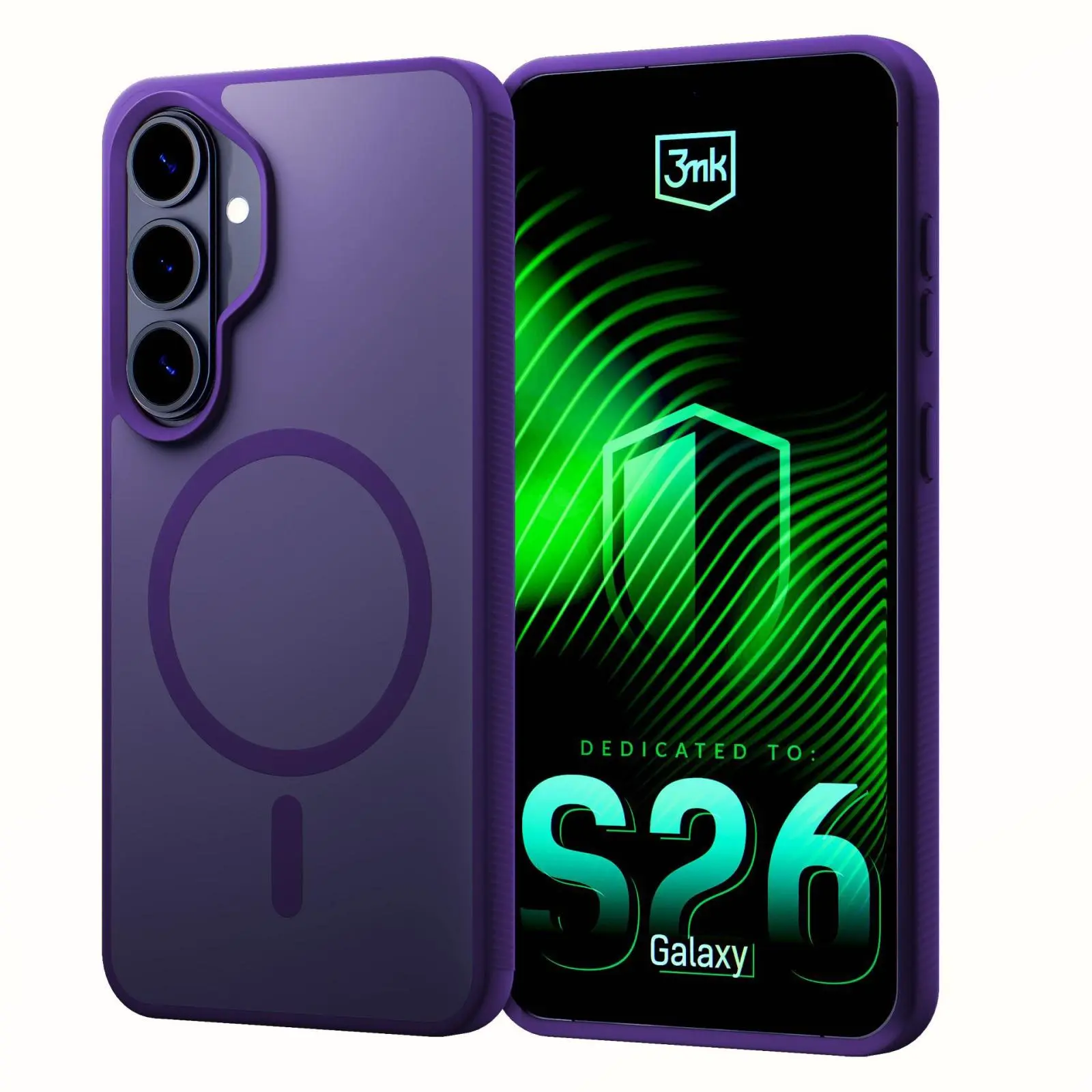 3mk ochranný kryt Smoke MagCase Purple pro Samsung Galaxy S26+
