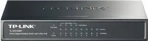 TP-Link TL-SG1008P 8xGB (4xPOE) 64W Desktop fanless Switch, TL-SG1008P