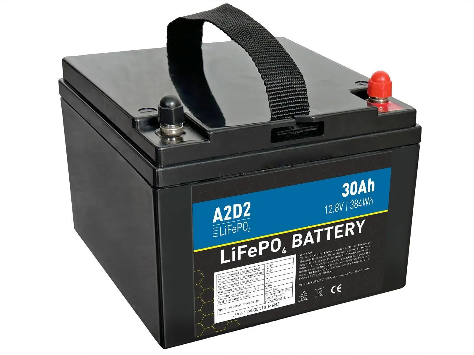 AVACOM A2D2 Baterie pro LiFePO4 12, 8V 30Ah M6
