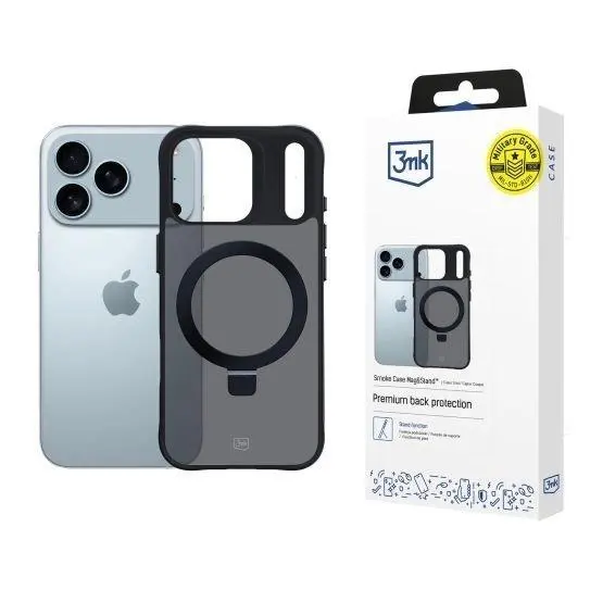 3mk ochranný kryt Smoke Case Mag&Stand pro Apple iPhone 17 Pro/18 Pro