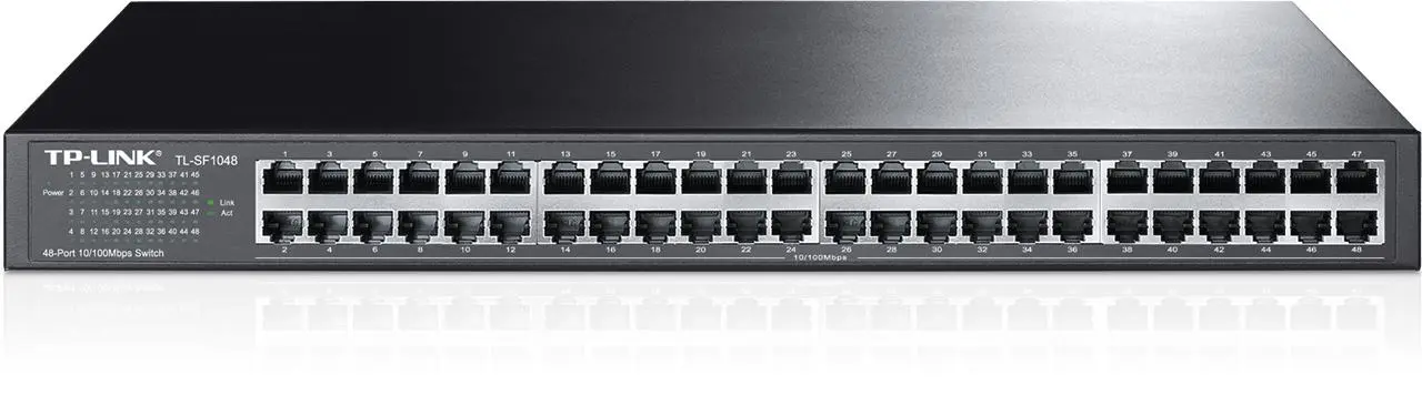 TP-Link switch TL-SF1048 (48x100Mb/s, fanless)