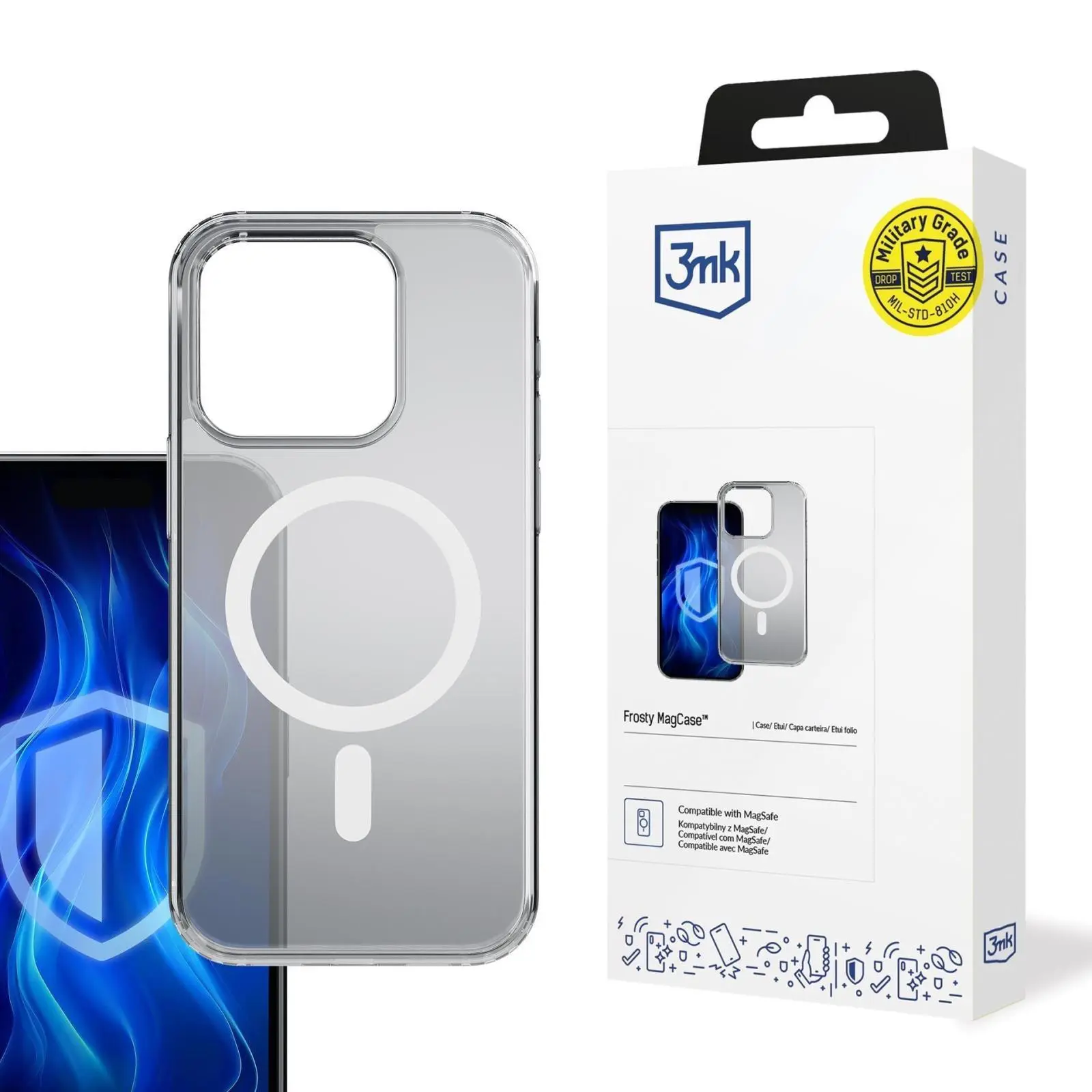 3mk Frosty MagCase pro iPhone 17 Pro Max bílý