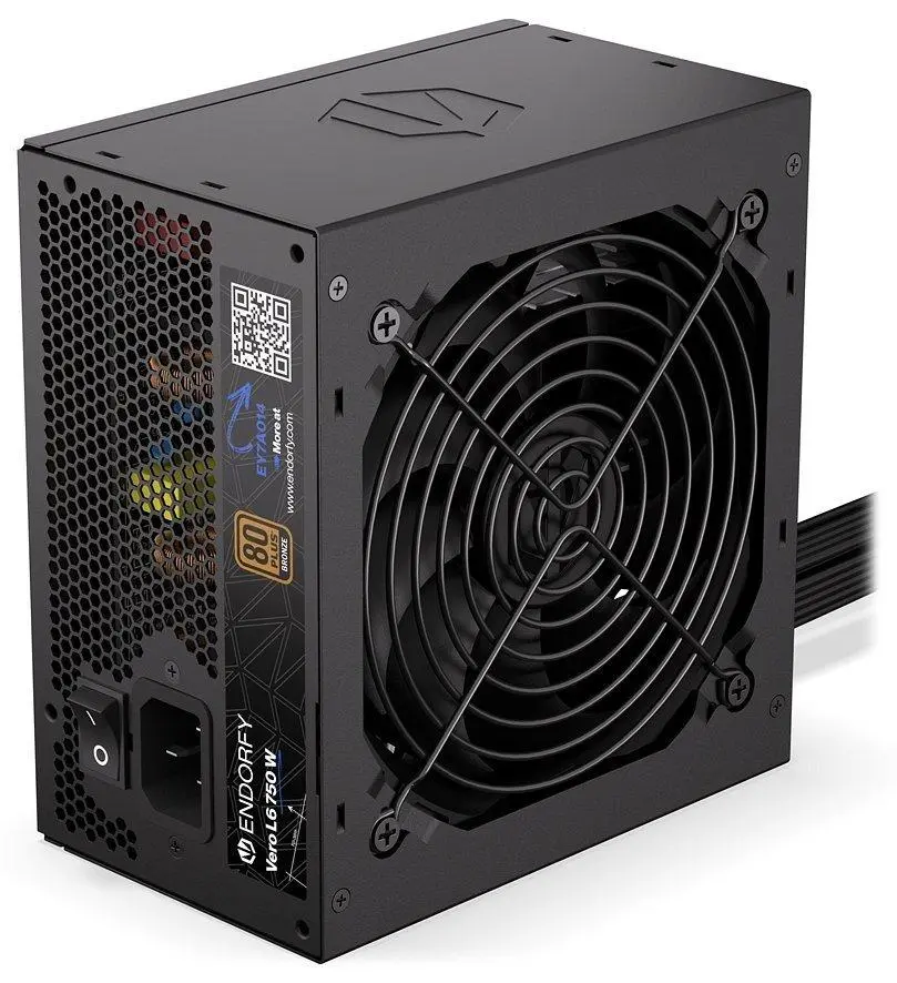 Endorfy Vero L6 Bronze, Zdroj, ATX 3.1, 750W, aktivní PFC, 120mm ventilátor, PCIe 5.1, Cybenetics Silver, 80PLUS Bronze