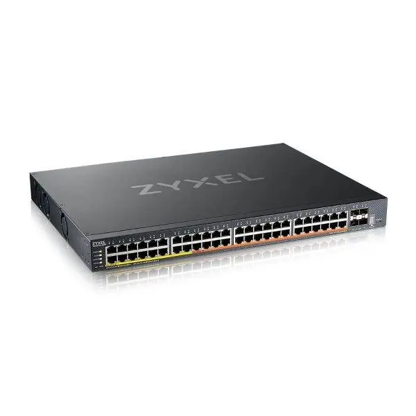 Zyxel XMG2230-52HP, L3 Access Switch, 16x 2.5G, 32x 1G, AC:960W PoE , DC:2400W PoE, 4 x SFP+ Uplink, incl 1 yr NebulaF